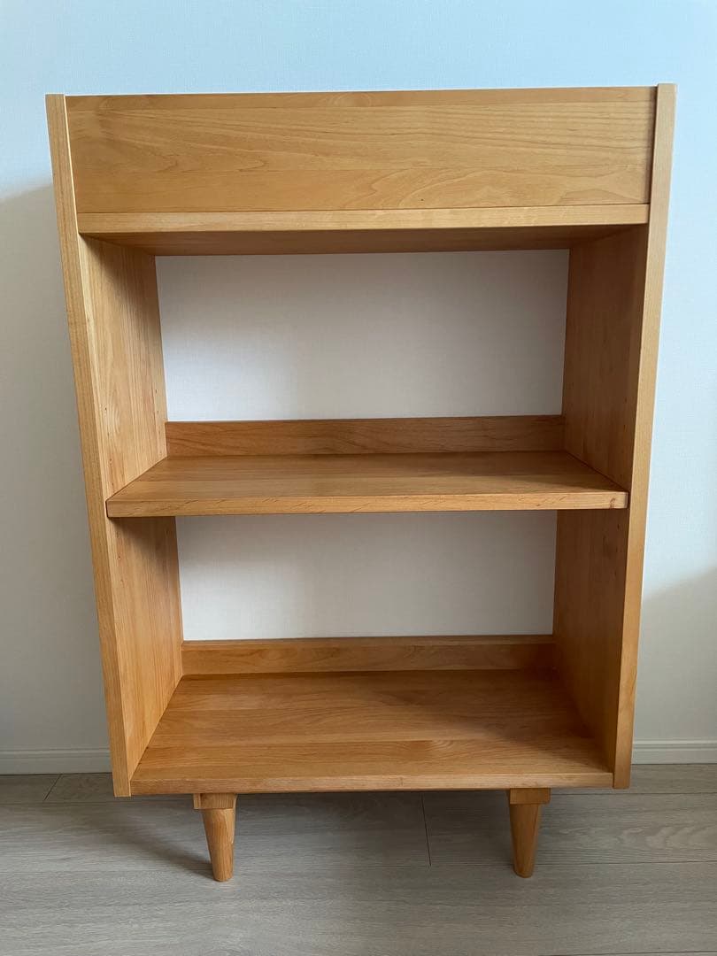 モモナチュラル シェルフ　本棚　食器棚