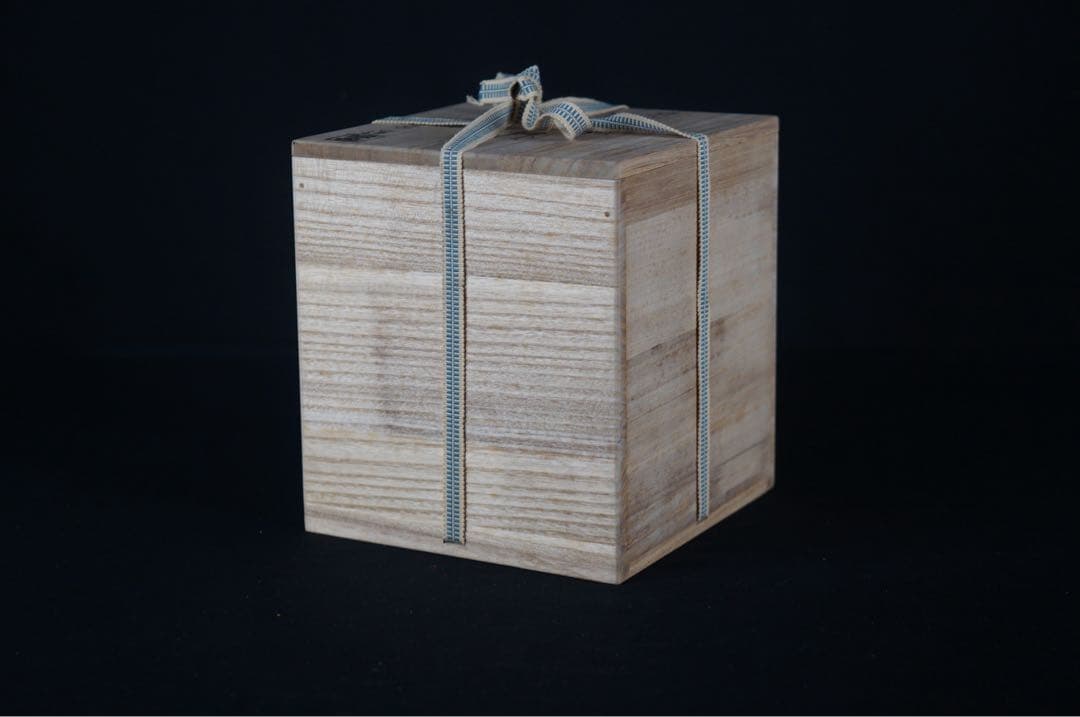 鳴滝窯 橋本城岳 乾山写 老松 水指 共箱 布付 茶道具 美品