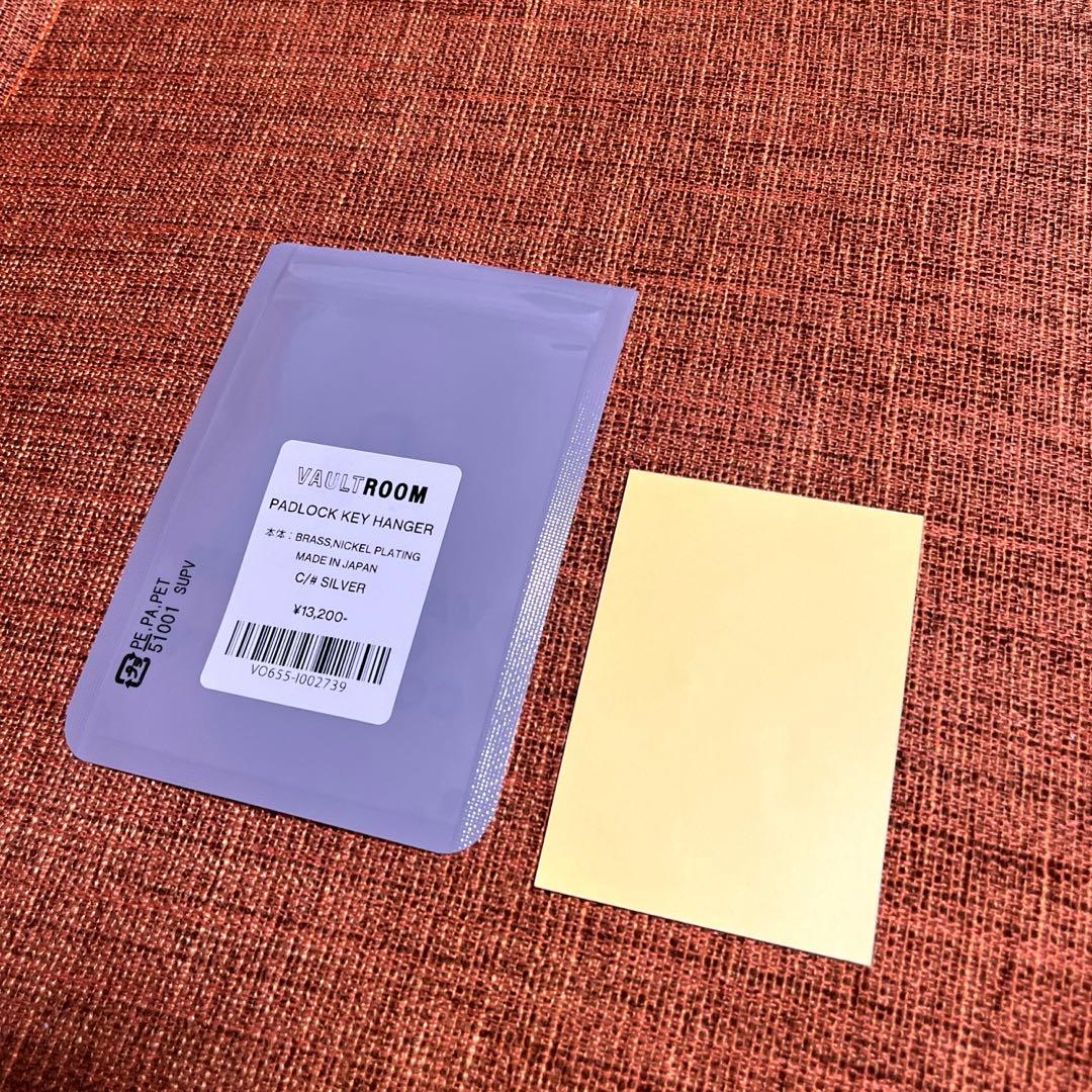 小物 vaultroom PADLOCK KEY HANGER / silver