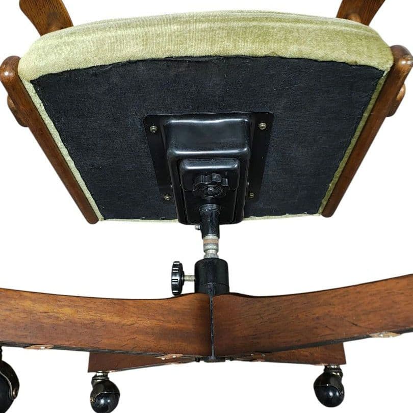 karimoku オールドカリモク コロニアル デスクチェア モケットグリーン