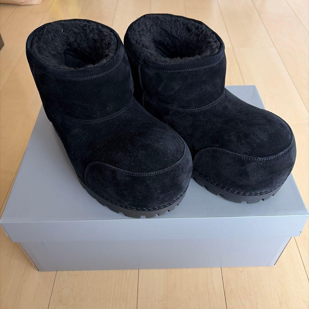 バレンシアガ ALASKA アラスカファースウェードショートブーツ メンズ 41