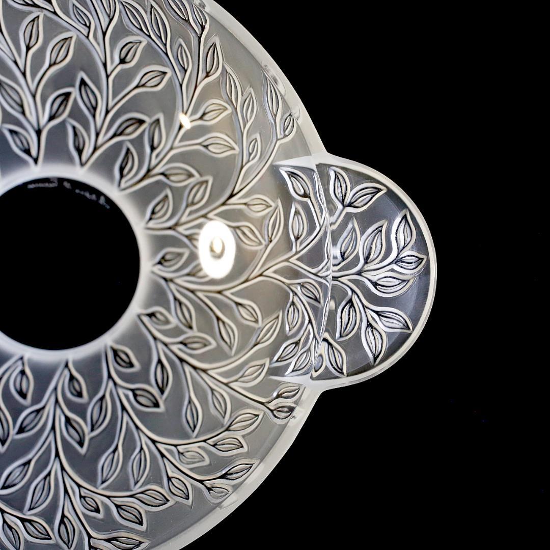 【極美品 送料込】ラリック クリスタル ボウル シェブレフォイユ LALIQUE