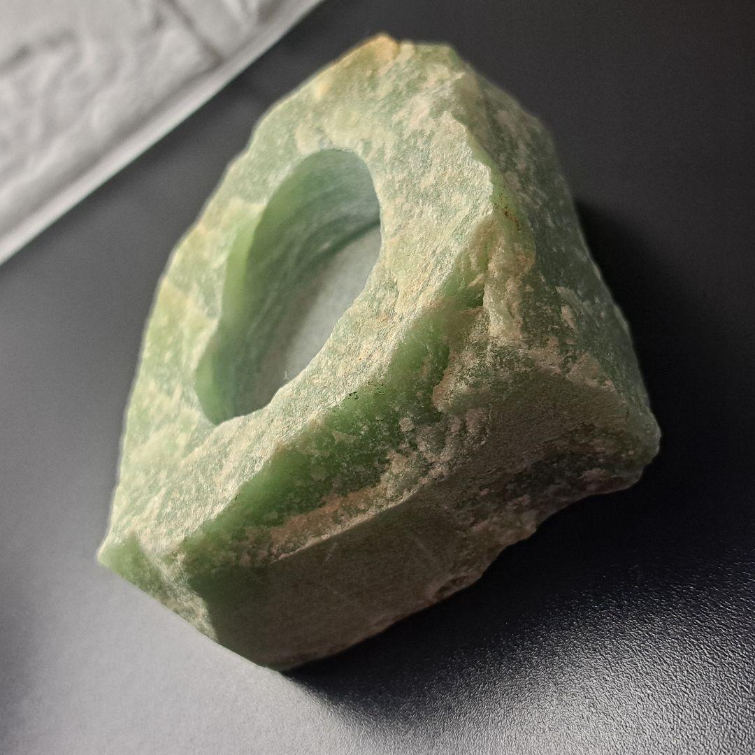 【天然物/最強品質】アベンチュリン原石＊約346g＊　天然石キャンドルホルダー