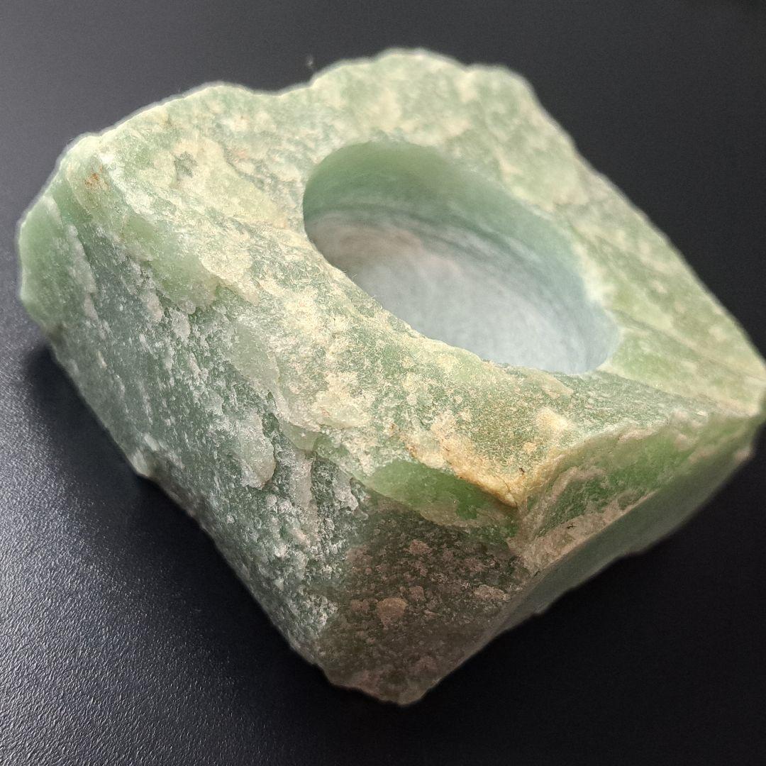 【天然物/最強品質】アベンチュリン原石＊約346g＊　天然石キャンドルホルダー