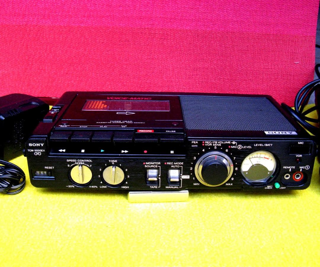 ☆ SONY TCM-5000EV カセットレコーダー　整備品