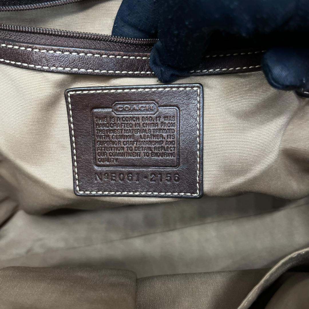 コーチ　coach ワンショルダーバッグ　シグネチャー　ブラウン　肩掛け