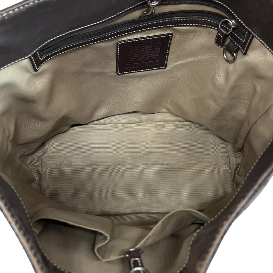 コーチ　coach ワンショルダーバッグ　シグネチャー　ブラウン　肩掛け