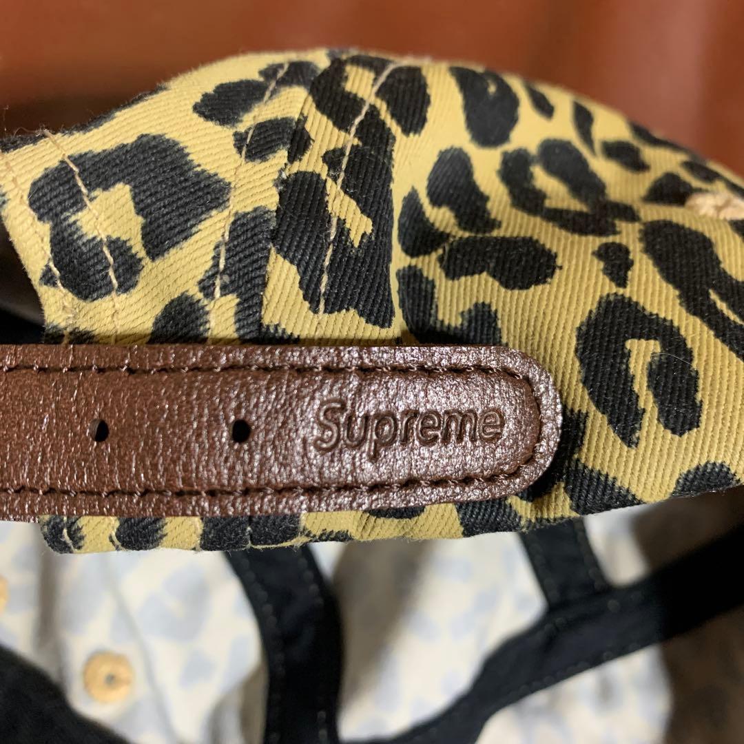 Supreme Washed Chino Twill Camp Cap レオパ