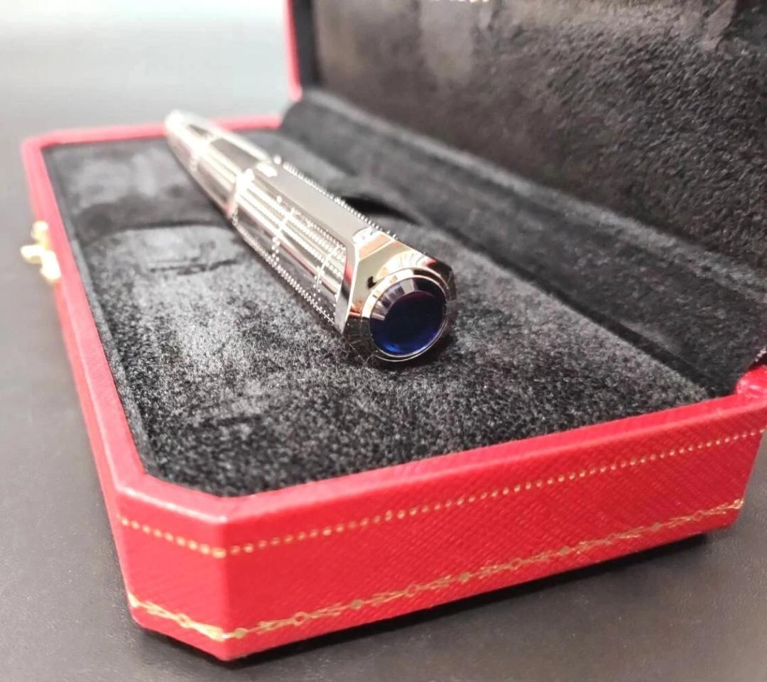 未使用 カルティエ 　サントス デュモン ボールペン パラジウム フィニッシュ