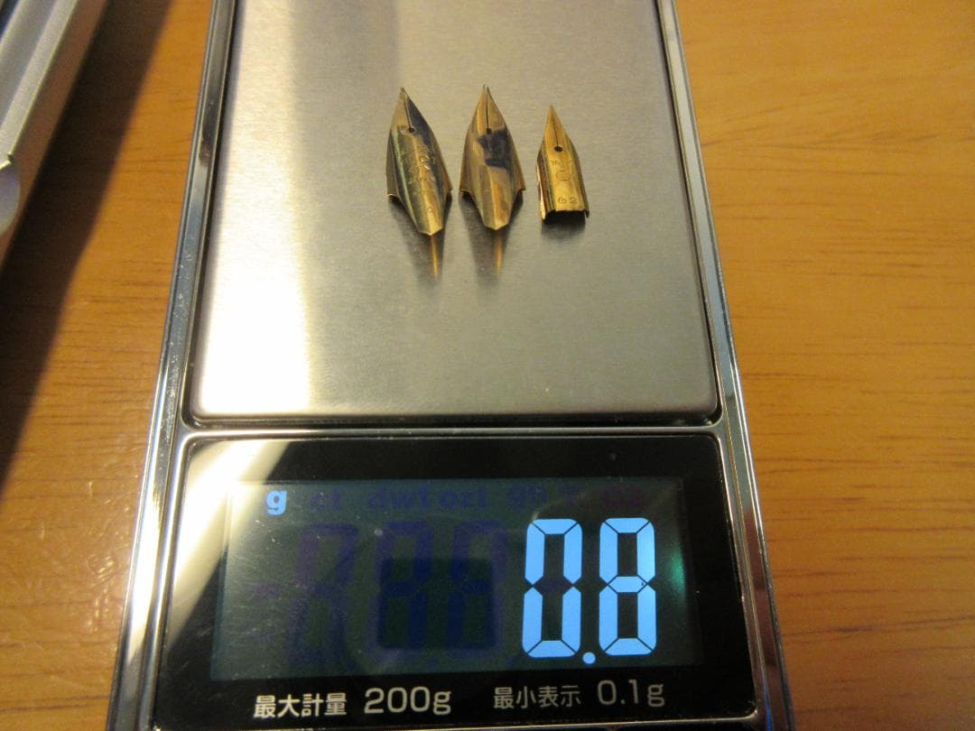 [お取り置き]万年筆ペン先 14K 1.2g 0.3g ／18K 0.49g