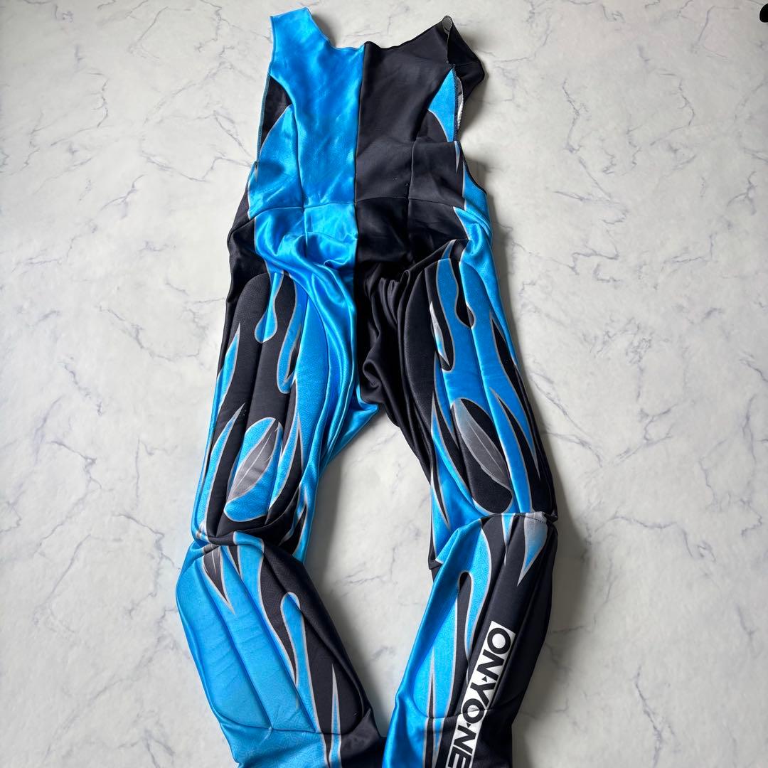 ONYONE スキー GSレーシングスーツ 青黒　セットアップ◆6900