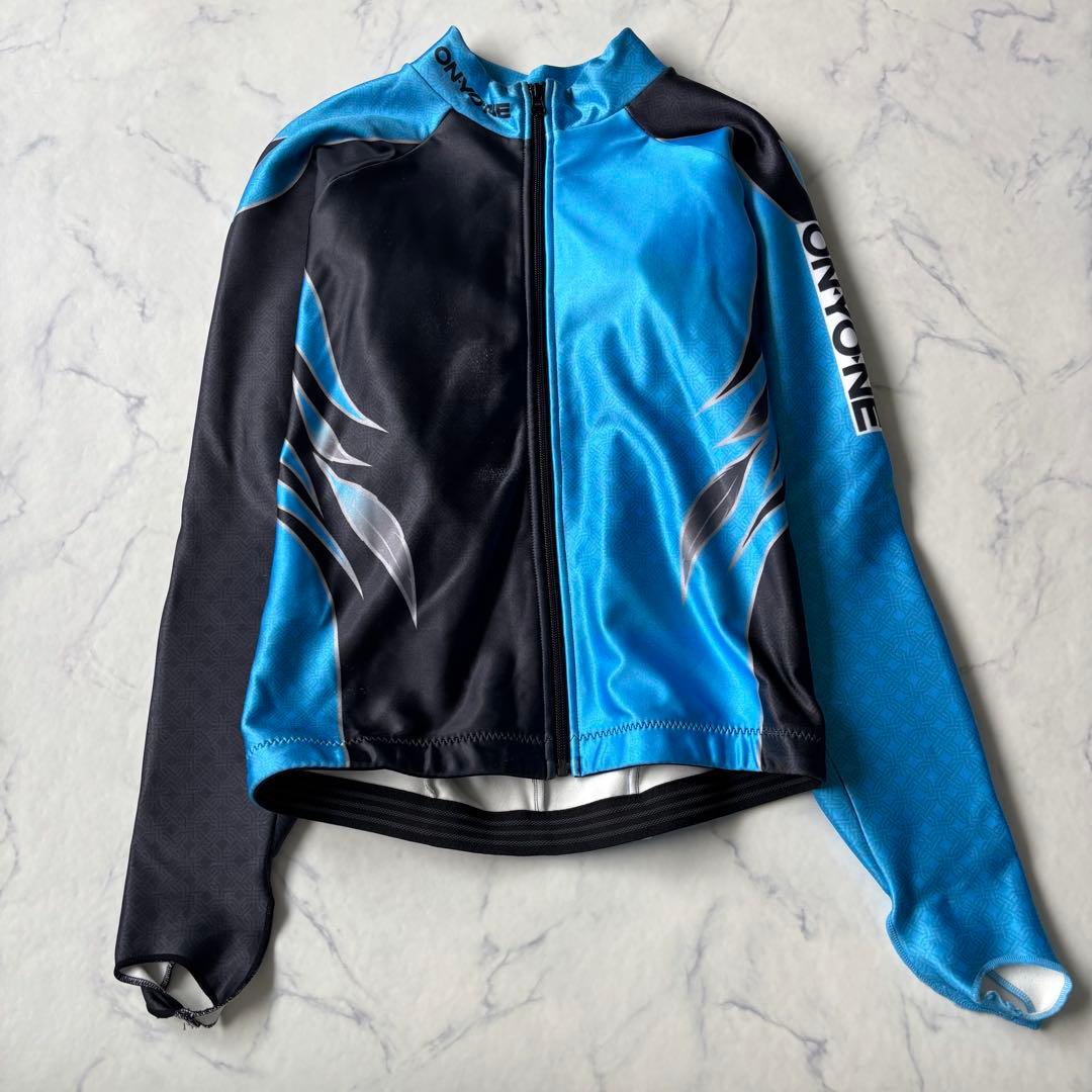 ONYONE スキー GSレーシングスーツ 青黒　セットアップ◆6900