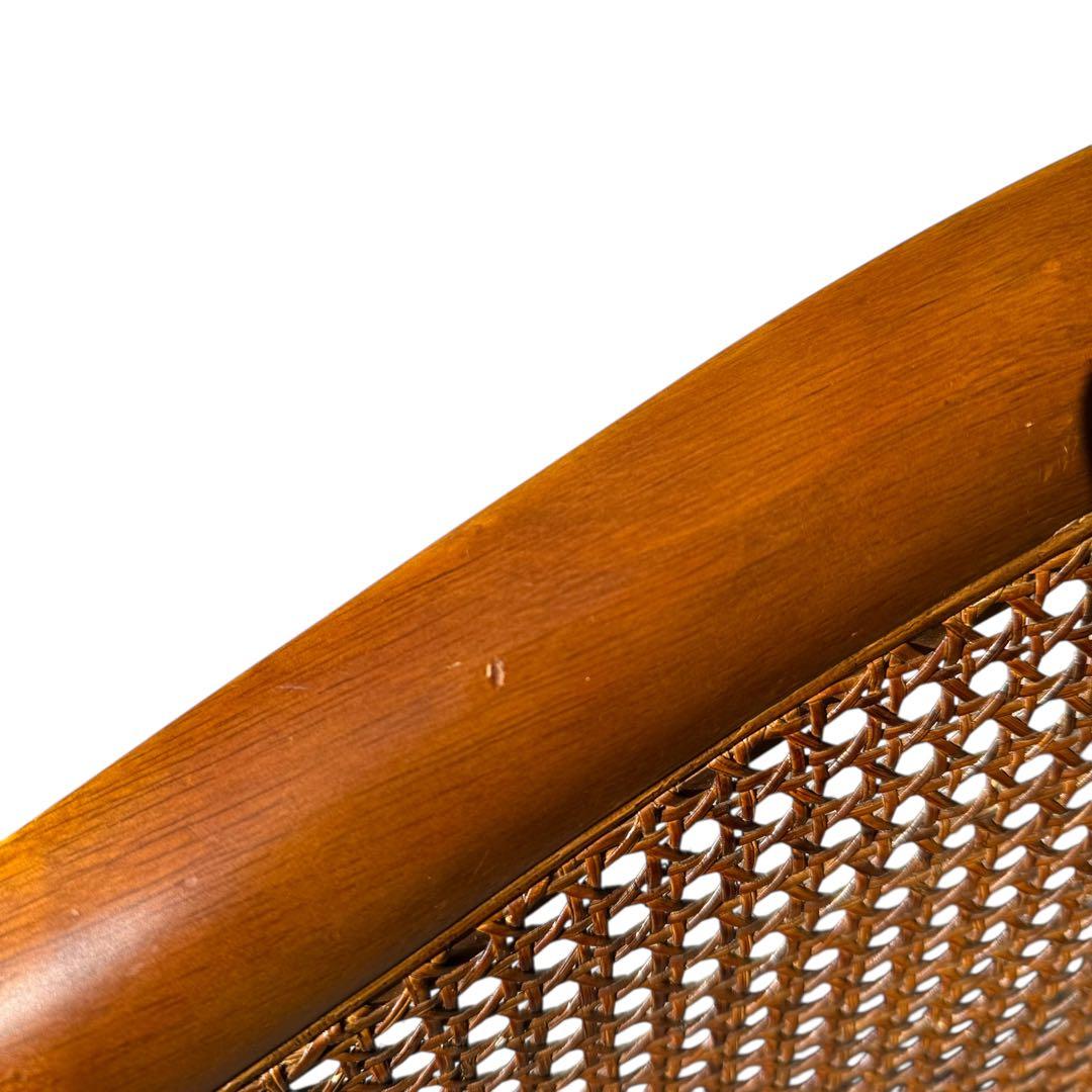 KZ031 【廃盤】三越ブルージュ　カントリーハウス　籐　1Pソファ　小花柄