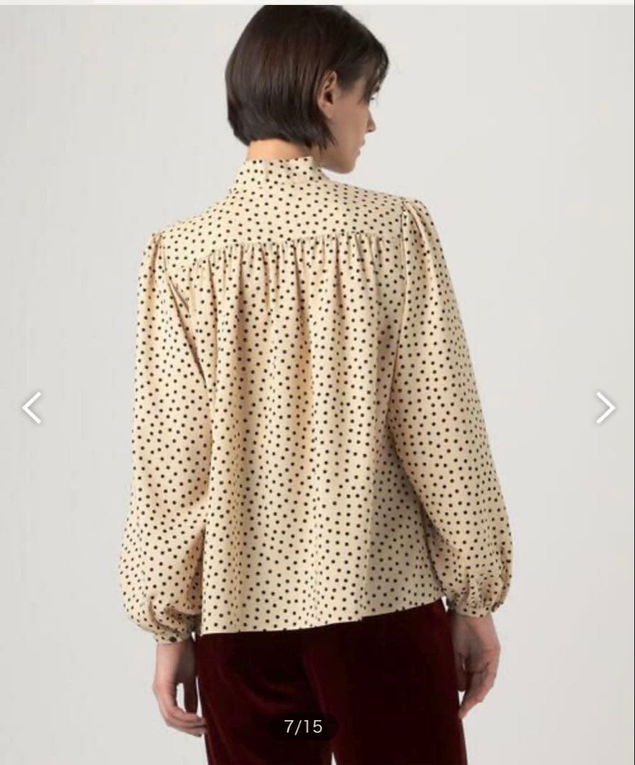 TOMORROWLAND Ballsey ドットプリント ボウタイブラウス 新品