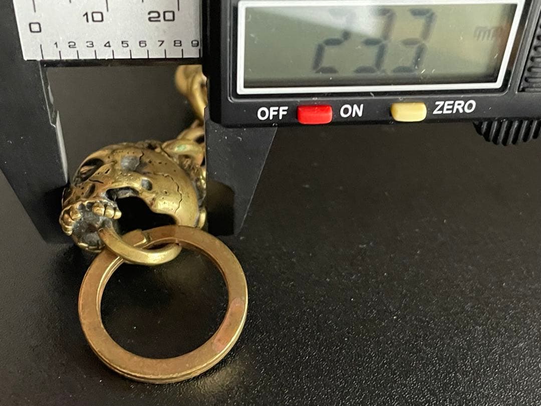 ブラックサイン アージェントグリーム スカル キーホルダー