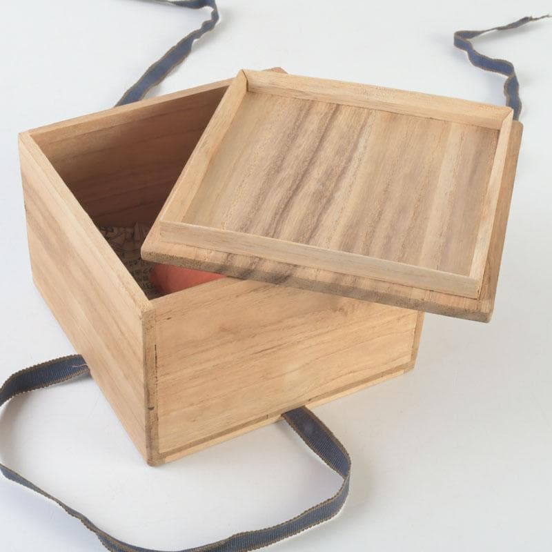 茶道具　芳幽軒　加藤石春作　立田錦　赤楽茶碗　共箱　V　9791