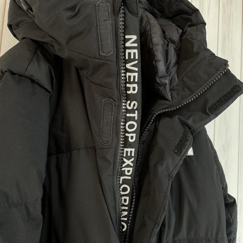 ノースフェイス　ロングダウン　ベンチコート　ロングコート　メンズS　ブラック