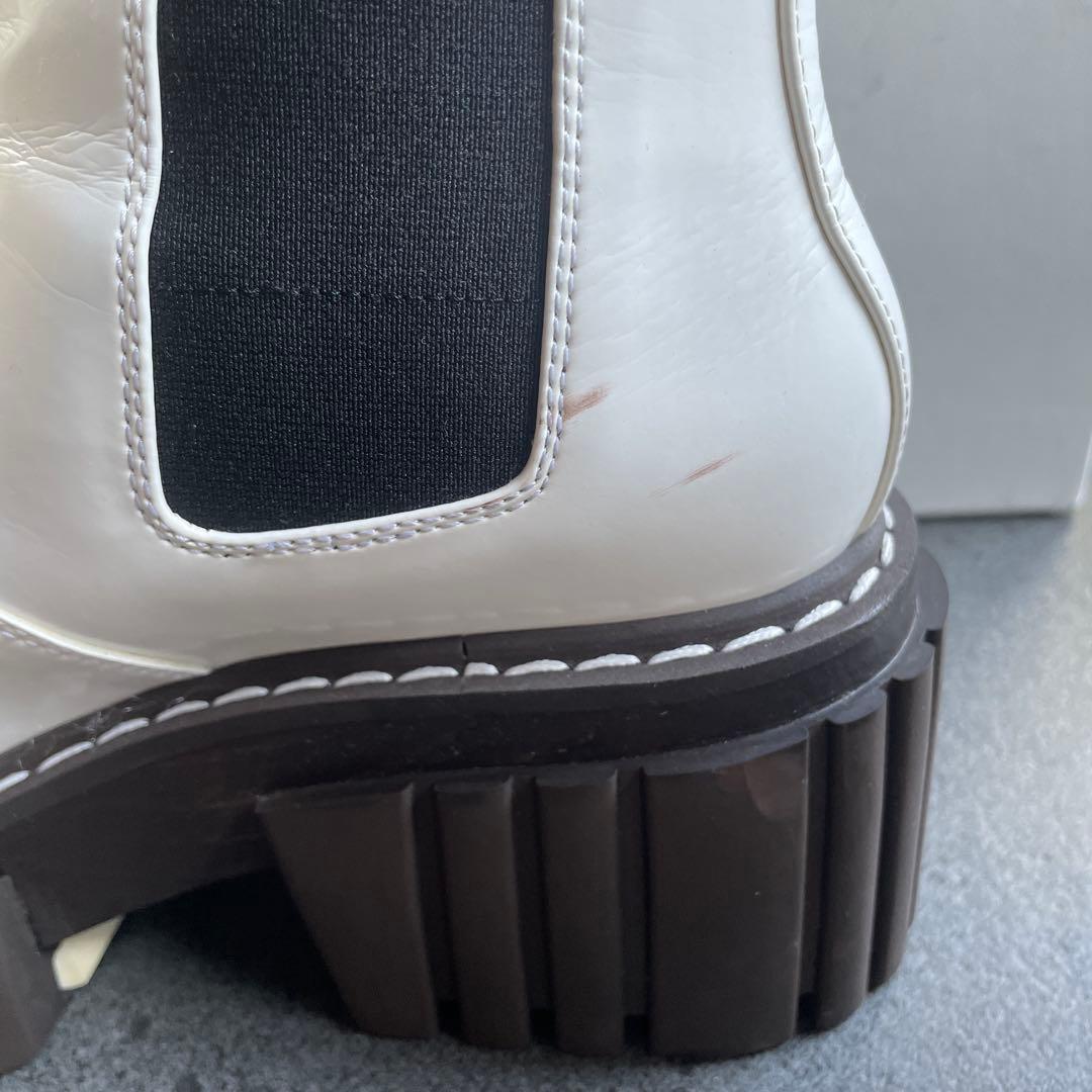 STELLA McCARTNEY サイドゴアブーツ ホワイト38 エミリー⭐︎最終