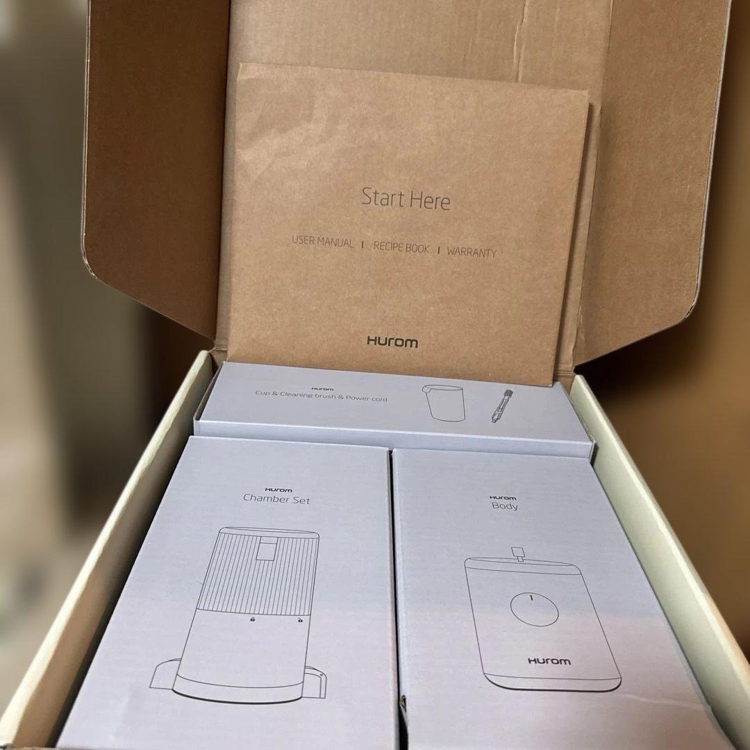 Hurom ジューサー ホワイト スロージューサー H310A ベージュ 美品