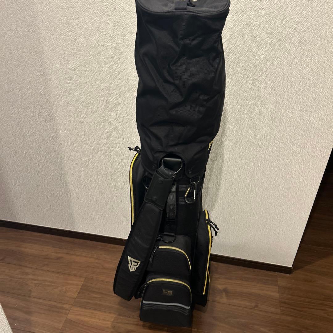 激レアNEW ERA ニューエラ キャディバッグ ブラックxゴールド