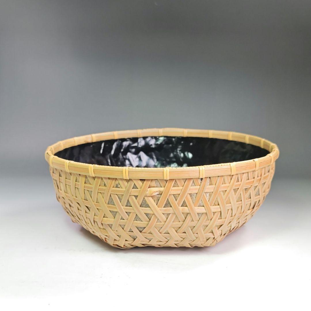 イ832 炭斗『田中篁斎造』『玄々斎好　常盤篭　炭斗籠　共箱』茶道具