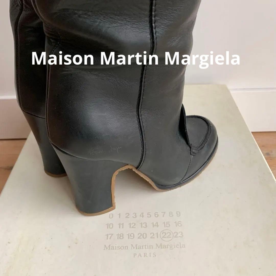 名作⭐️試着のみ極美品⭐️メゾンマルタンマルジェラ⭐️ロングブーツ23cm⭐️