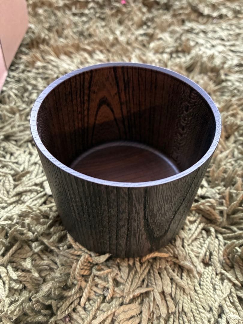 エバニュー 木製カップ ダークブラウン