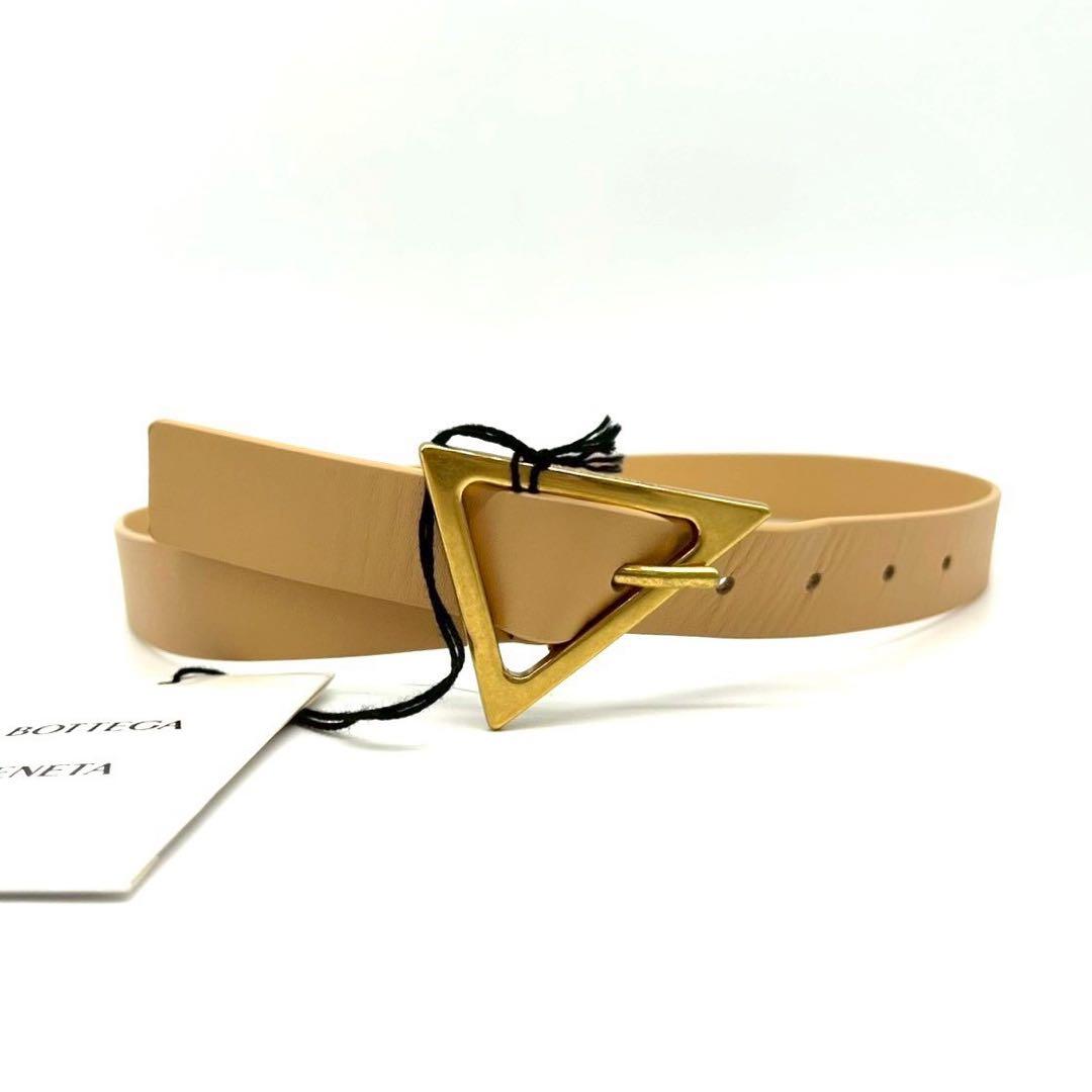 未使用級 Bottega Veneta トライアングル ロゴ ベルト
