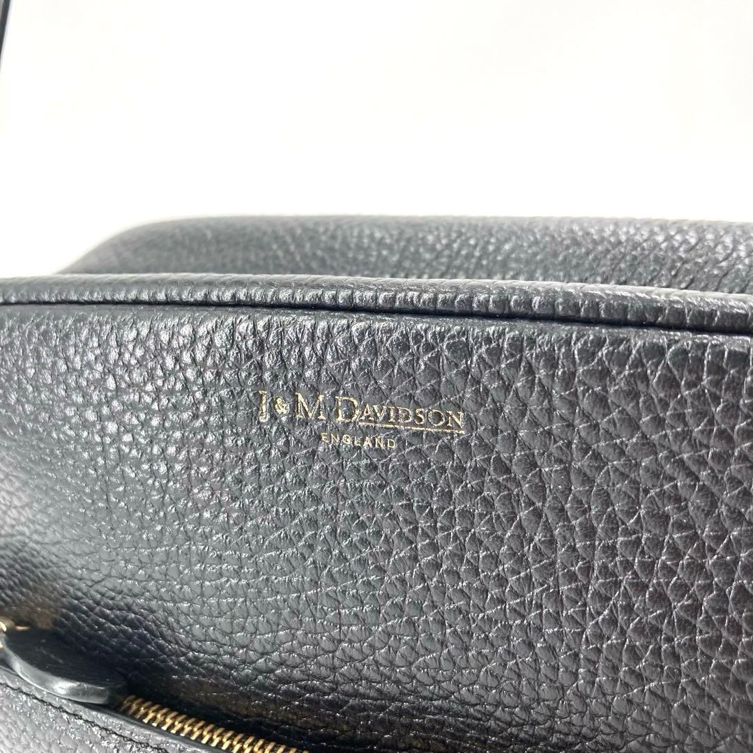 美品✨J&M DAVIDSON カメラバッグ レザー ショルダー シボ革 黒