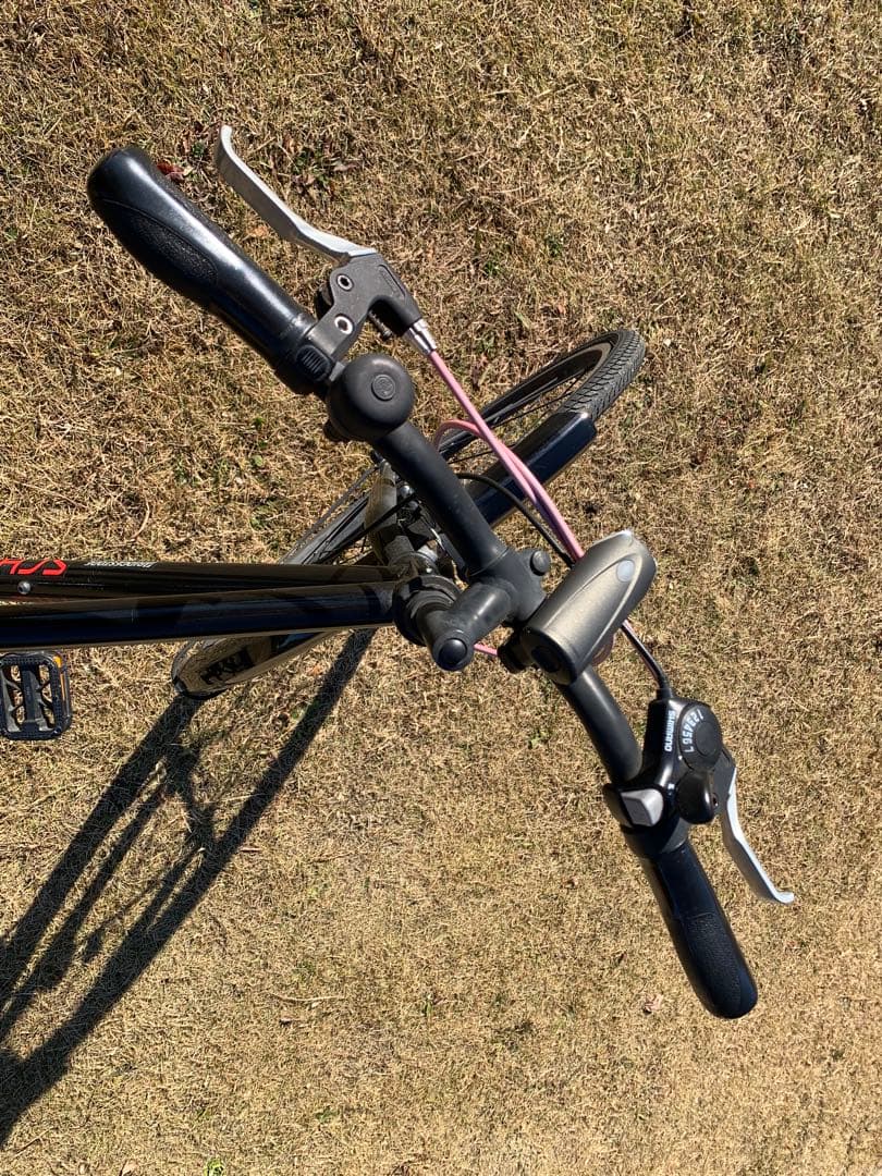 BRIDGESTONE シュライン黒 24インチ 自転車　カゴ付き