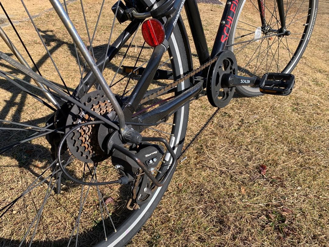 BRIDGESTONE シュライン黒 24インチ 自転車　カゴ付き