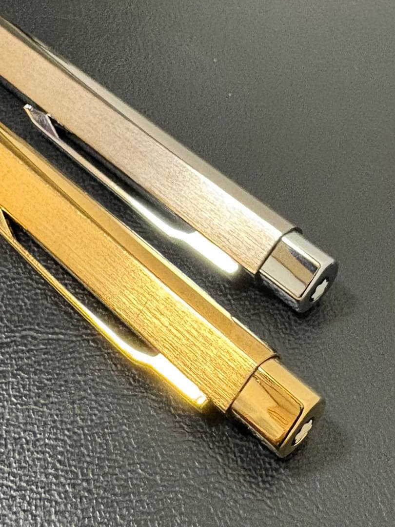 モンブラン　レオナルド　ボールペン　シルバー&ゴールド2本組　動作良好美品