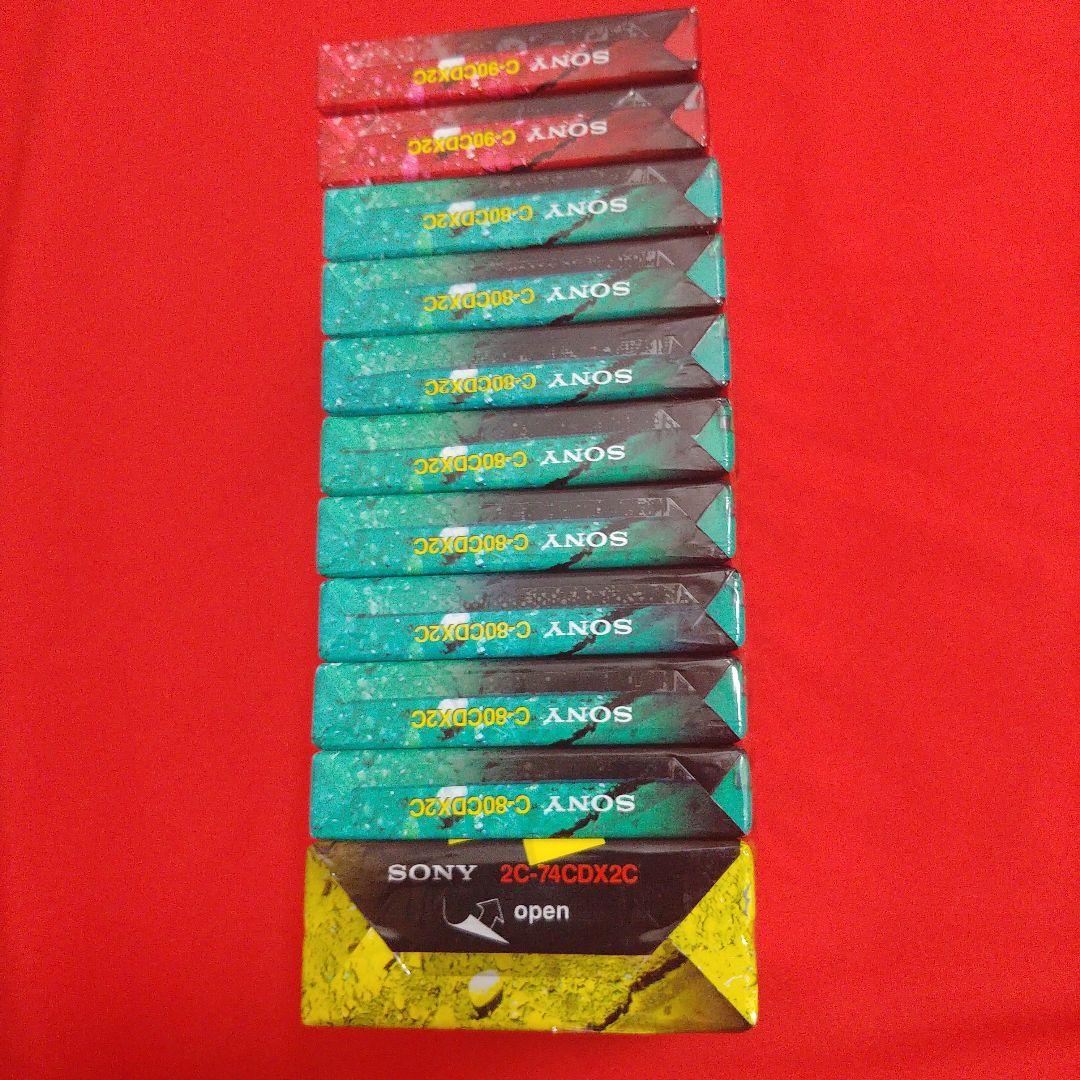 12本まとめ　SONY C-90CDX2C他　80 74 ハイポジカセットテープ
