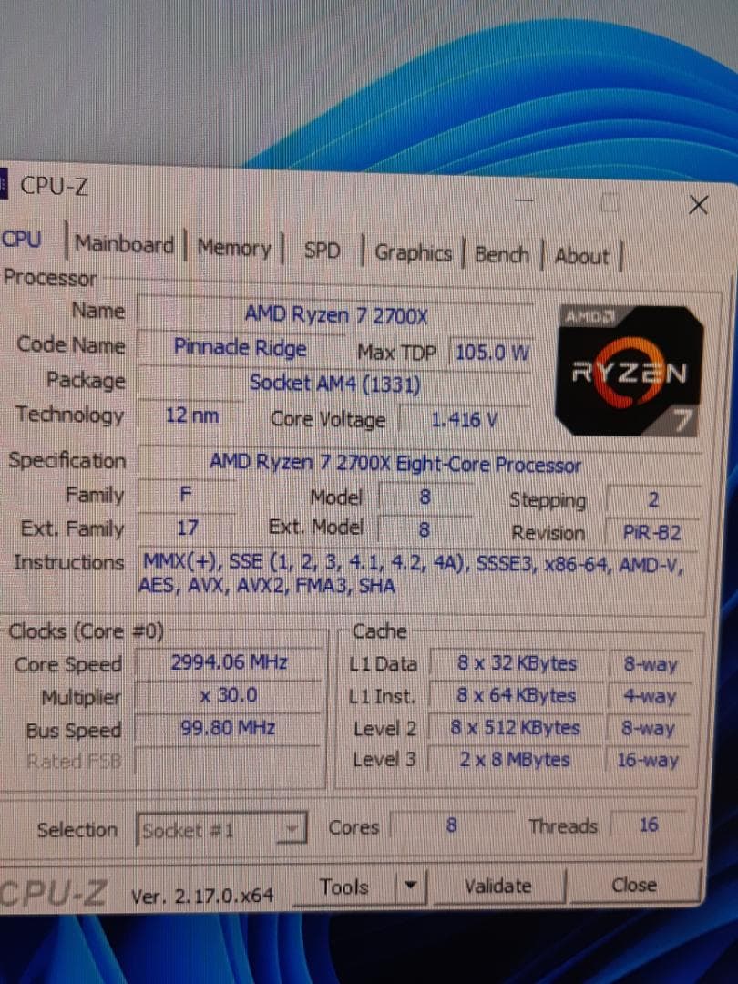 矢谷　自作PC　RYZEN7・8GB・128GB・RX560・Win11