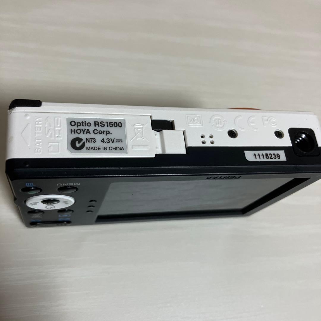 【着せ替えカメラ】PENTAX OPTIO RS1500／パールホワイト