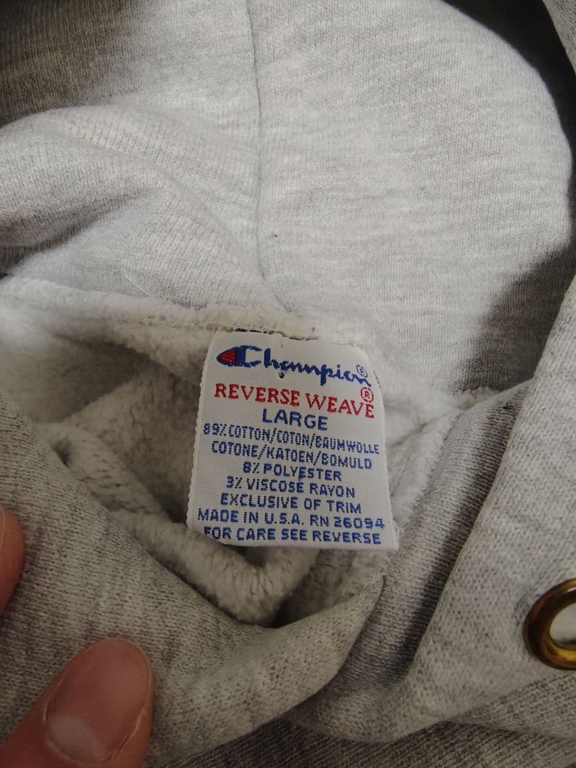 s*m様 リバースウィーブ L 90S USA アメリカ グレー パーカー ヴィ