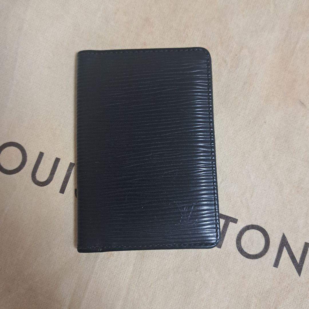 Louis Vuitton ルイヴィトン エピレザー 名刺入れ ブラック