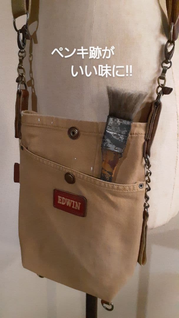 デニムリメイク★★★OUOUTDOOR VINTAGE 肩掛けトート&腰袋付き