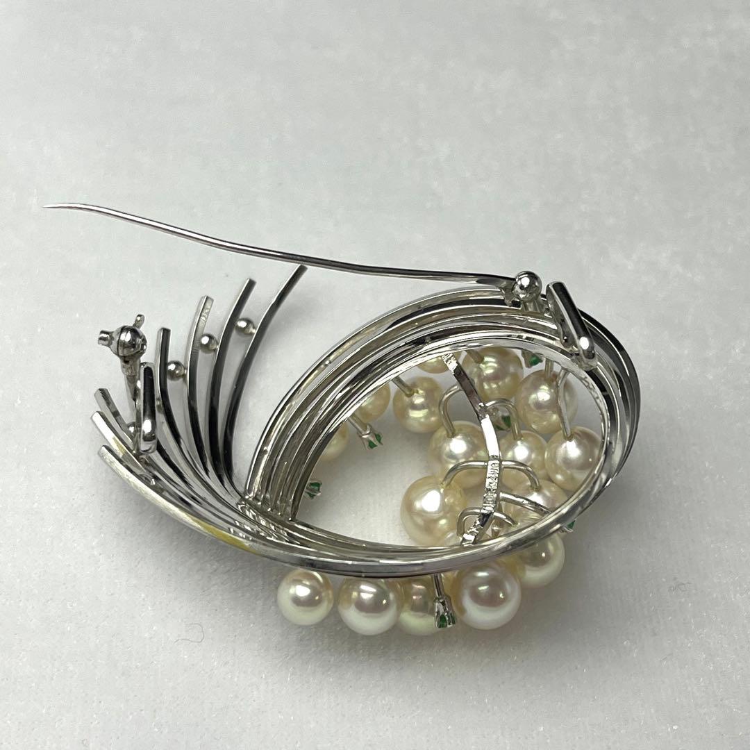 TASAKI アコヤ真珠 パール ブローチ 6.0-7.0mm WGK14