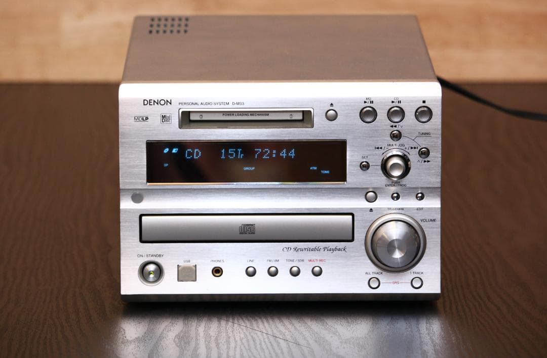 DENON　D-MS3　CD/MD/TUNER/AMP/USB　コンポ　完動品