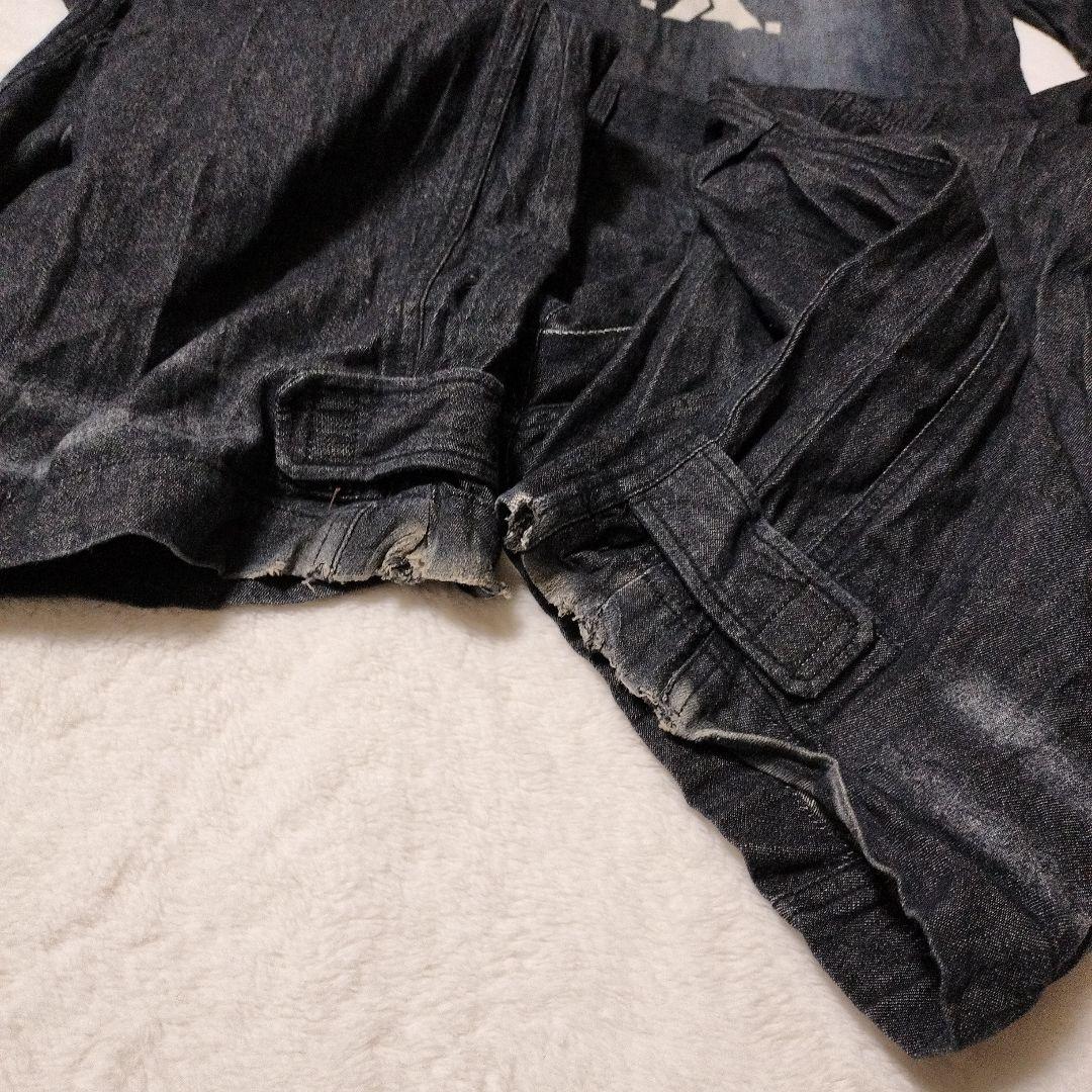 【希少】アヴィレックス AVIREX オーバーオール XL バックロゴ デニム