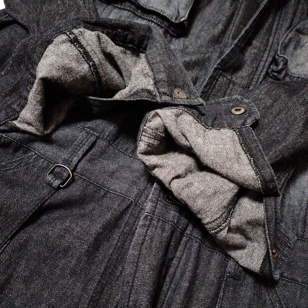 【希少】アヴィレックス AVIREX オーバーオール XL バックロゴ デニム