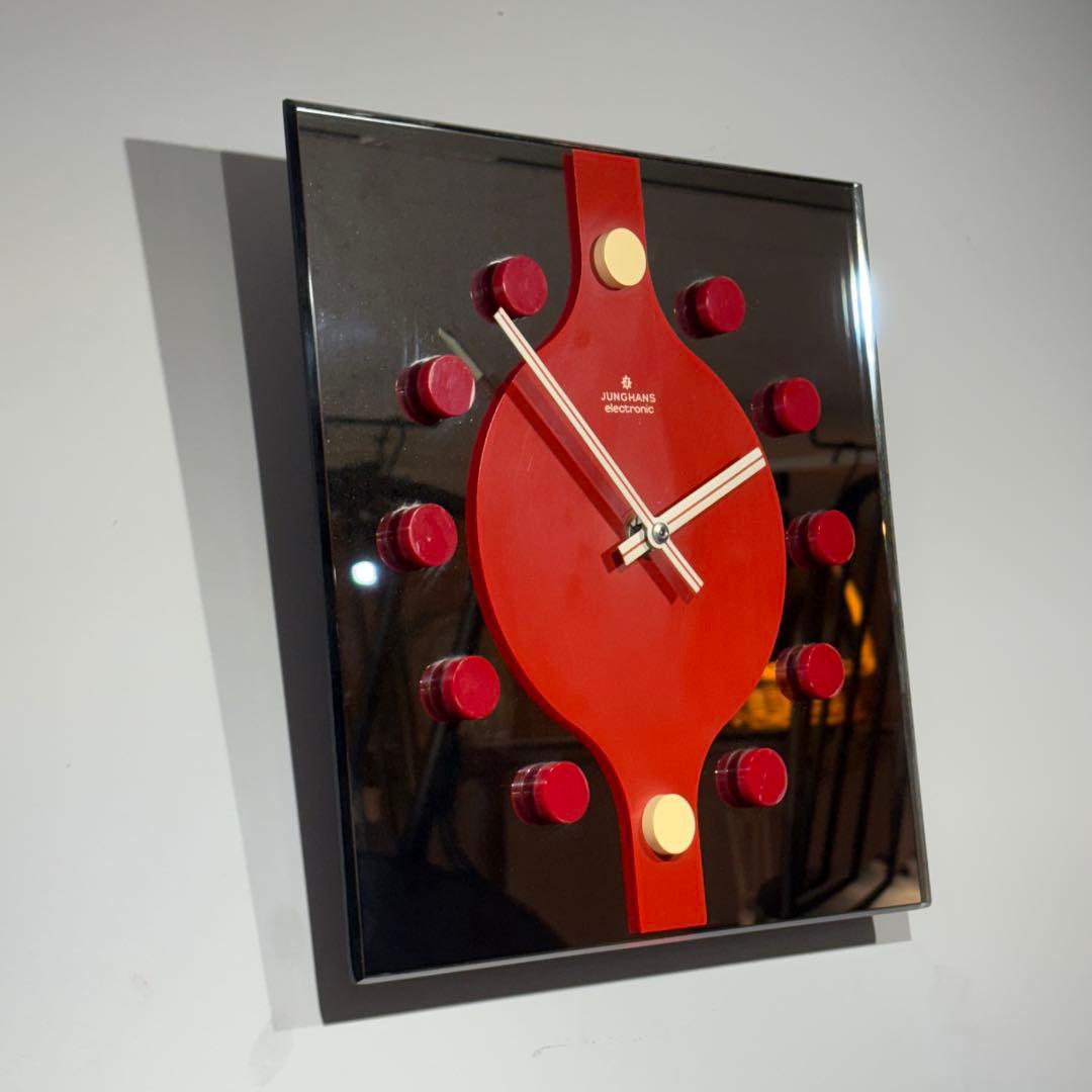 JUNGHANS 70' ヴィンテージ　ミラーフェイスクロック　壁掛時計