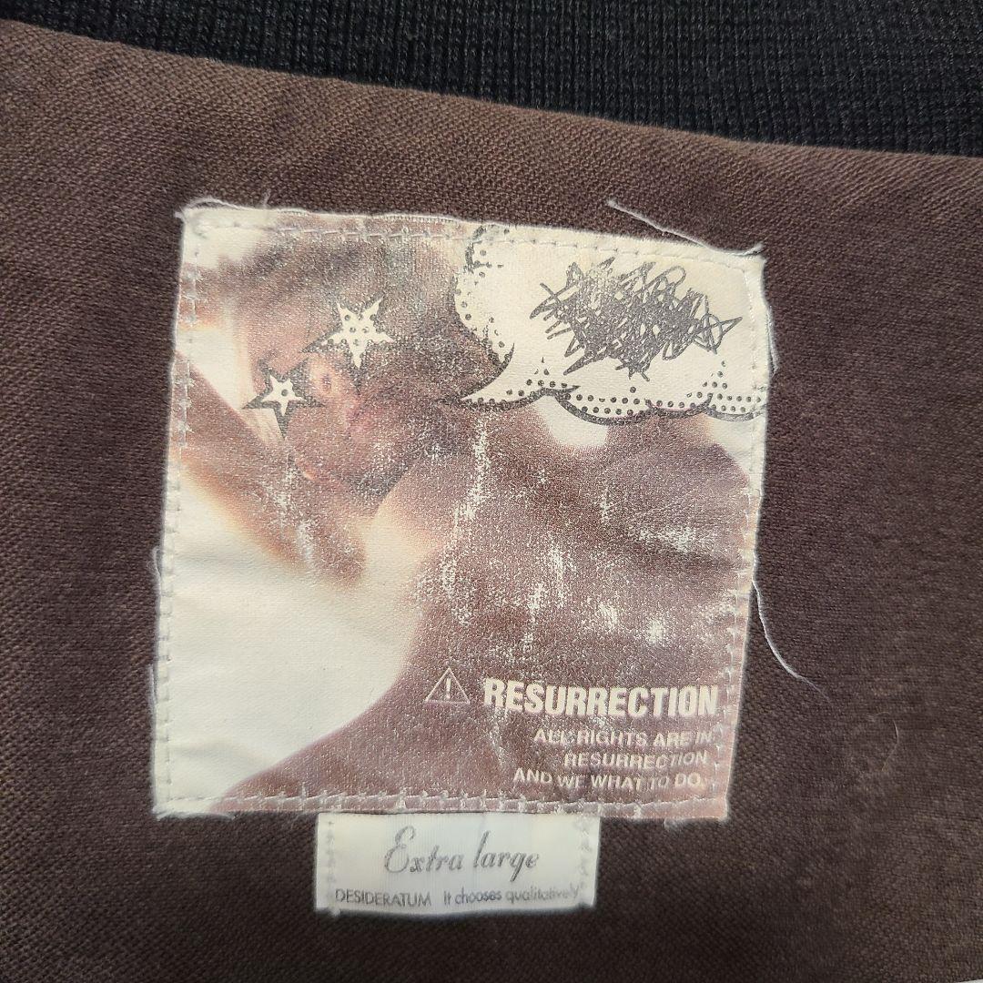 Resurrection ジップアップジャケット ヴィンテージ加工　XLサイズ