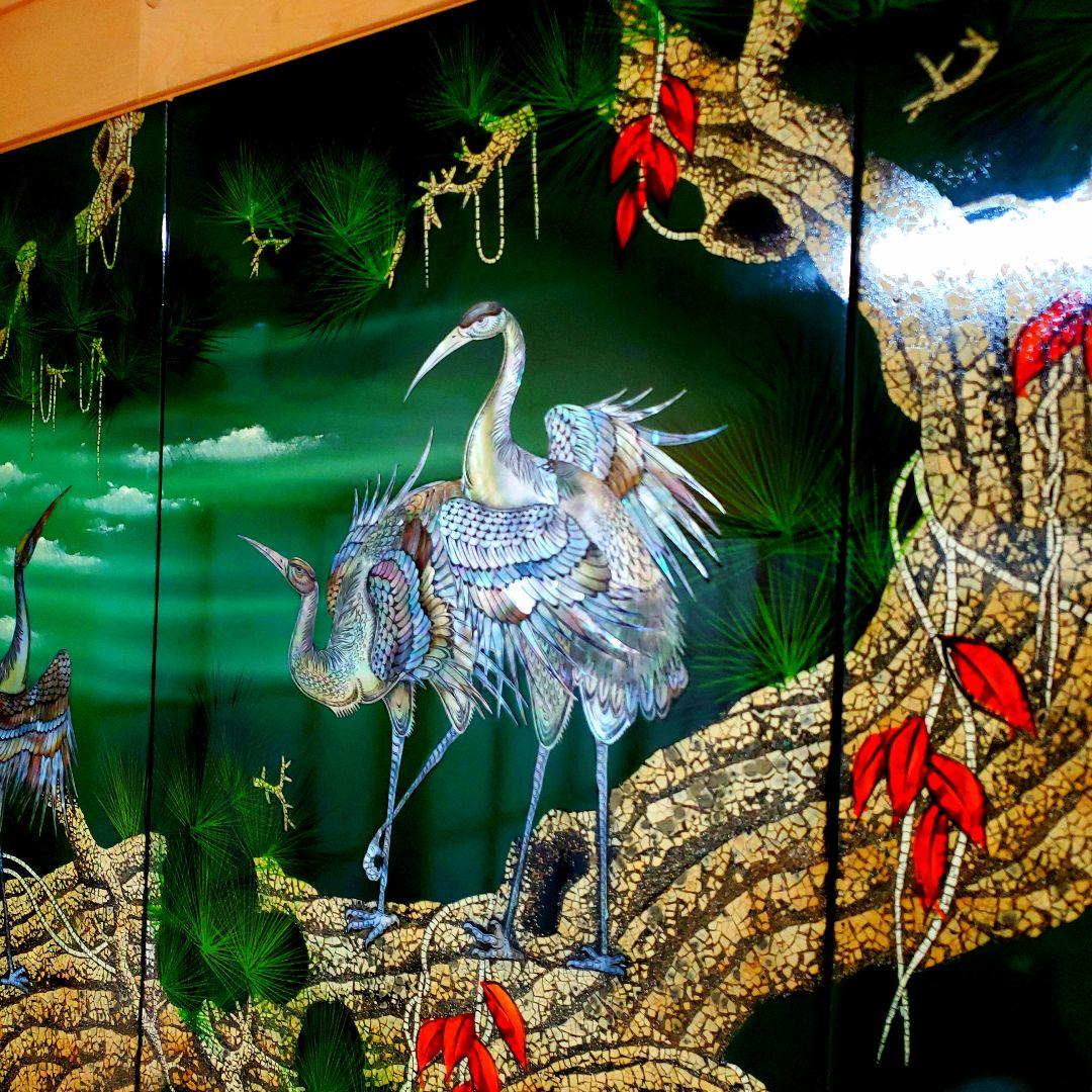 迫力有る精密アート作品。表面クリアー塗装仕上