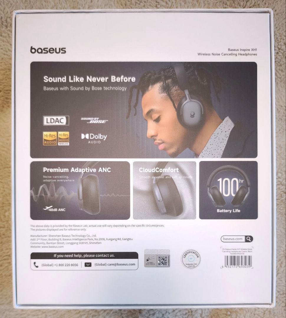 【試聴のみ】 baseus Inspire XH1 コズミックブラック