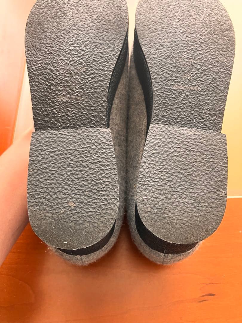 【レア美品】CÉLINE グレー 厚底ローファー