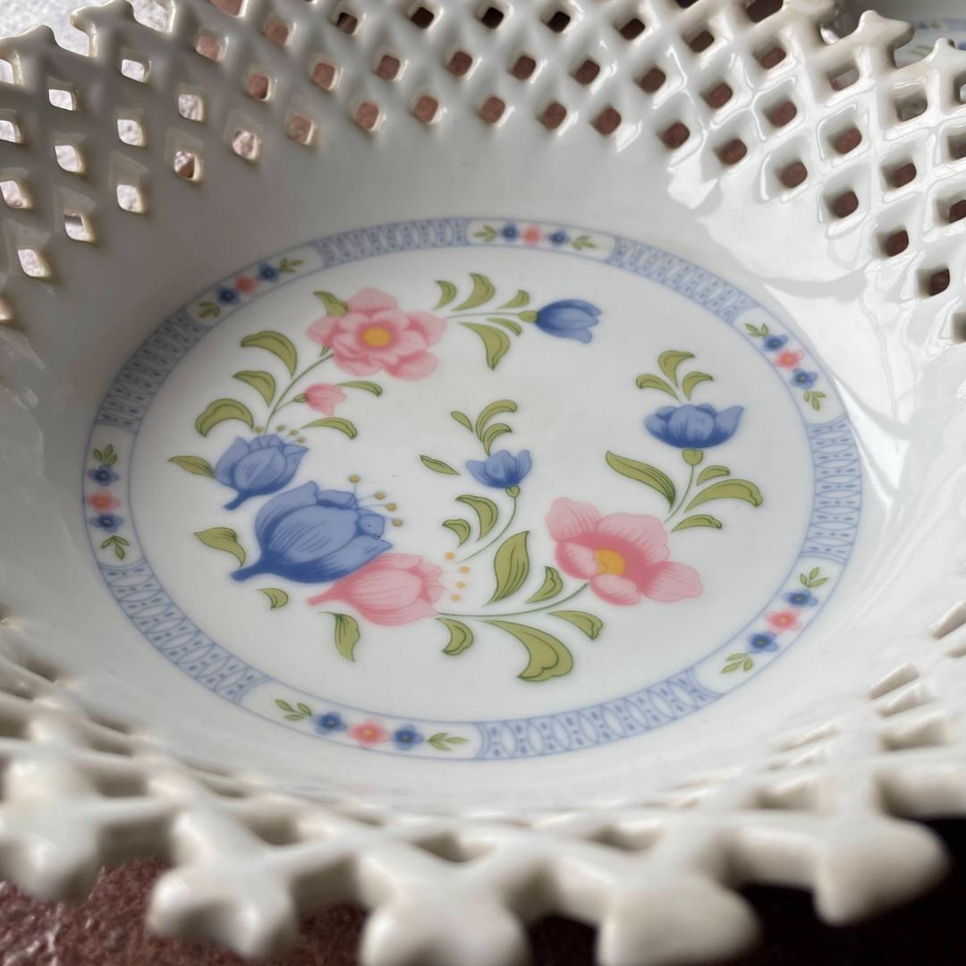 未使用）計11枚 大皿1/平皿5/深め取皿5 ケイトマイアンヌ 網透かし