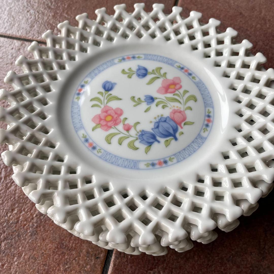 未使用）計11枚 大皿1/平皿5/深め取皿5 ケイトマイアンヌ 網透かし