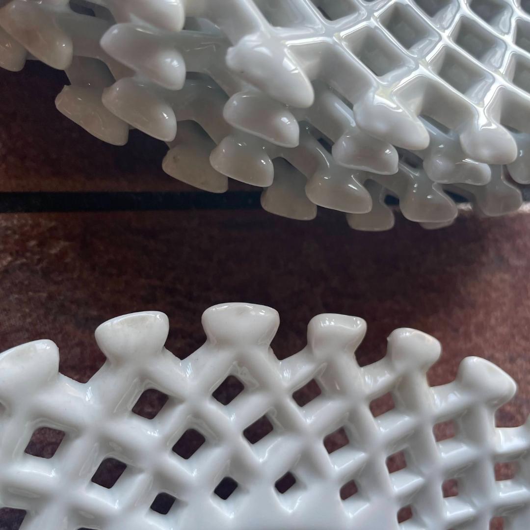 未使用）計11枚 大皿1/平皿5/深め取皿5 ケイトマイアンヌ 網透かし